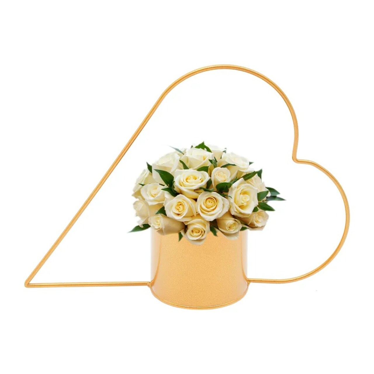 10pcs Peach Heart Shape Flower Vases Geometric Holder Wedding Centerpieces
